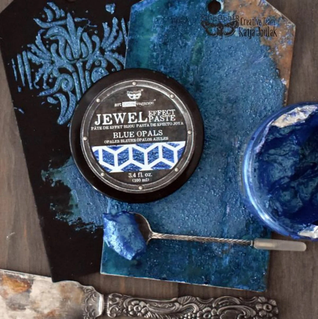 BLUE OPALS Jewel Texture Paste 100ml - Rustic Farmhouse Charm