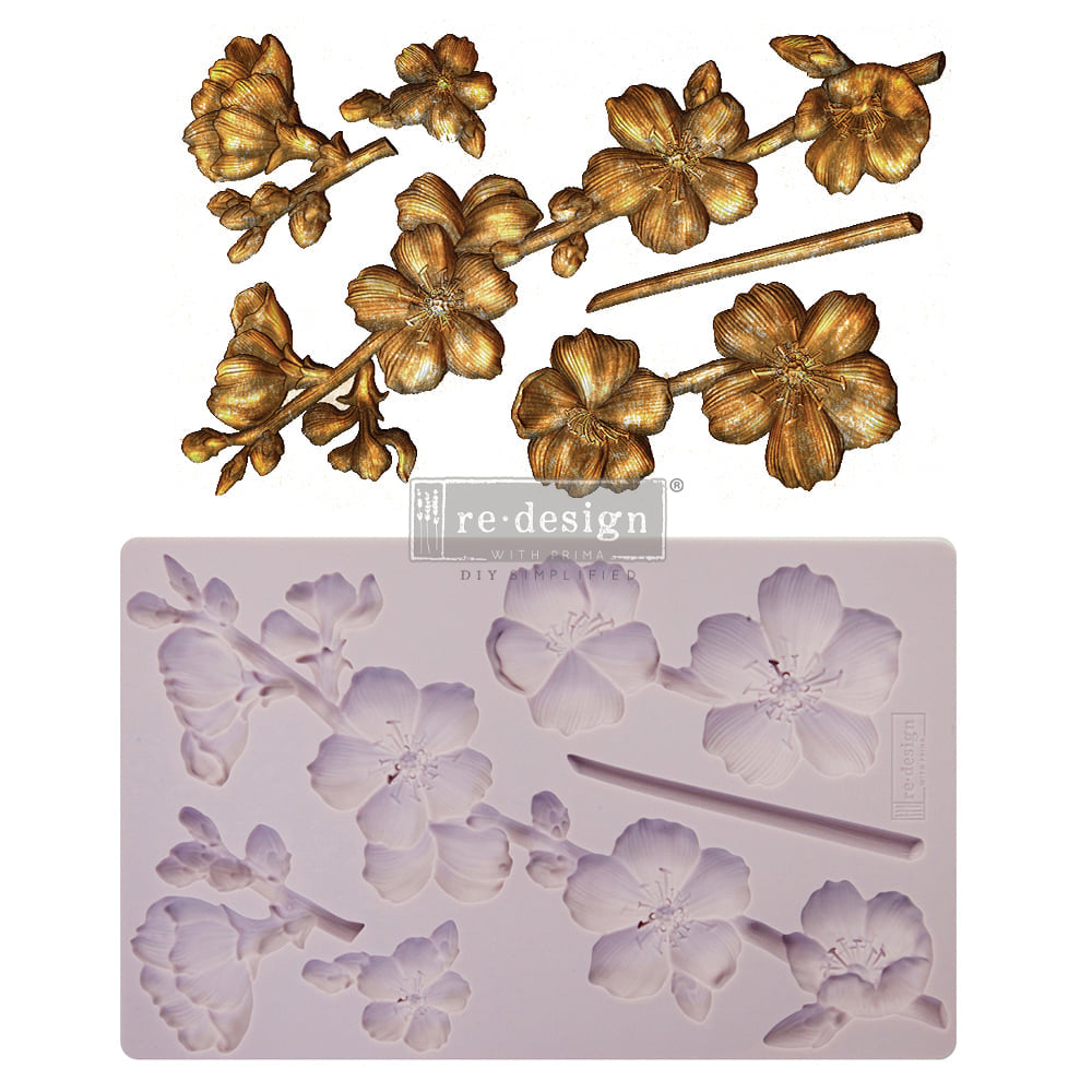BOTANICAL BLOSSOMS Redesign Mould - Rustic Farmhouse Charm