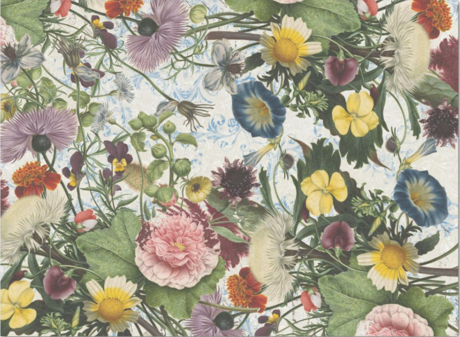 Decoupage Tissue Paper - Floral Background (2 sizes) - Rustic Farmhouse Charm