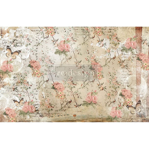 BOTANICAL IMPRINT Redesign Decoupage Paper (76.2cm x 48.26cm) - Rustic Farmhouse Charm