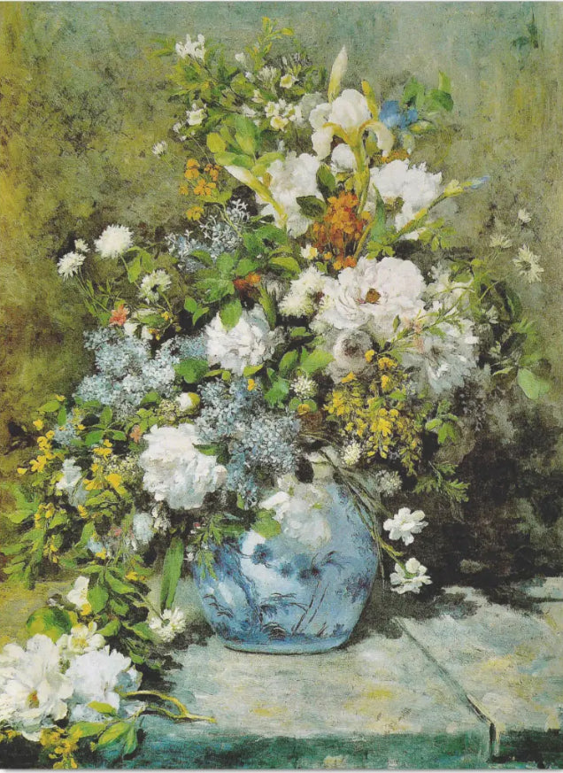 Decoupage Tissue Paper - Bouquet of Spring Flowers by Renoir (2 sizes) - Rustic Farmhouse Charm