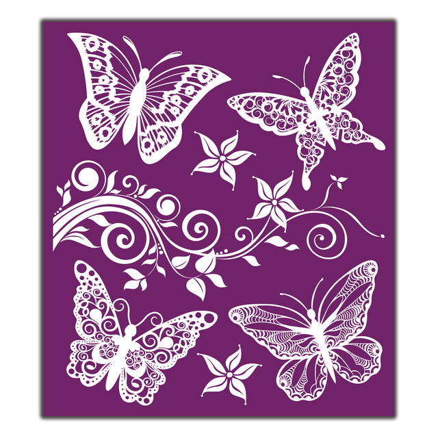 NEW! BUTTERFLIES Silkscreen Stencil by Dixie Belle - Rustic Farmhouse Charm