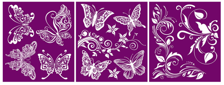 NEW! BUTTERFLIES Silkscreen Stencil by Dixie Belle - Rustic Farmhouse Charm