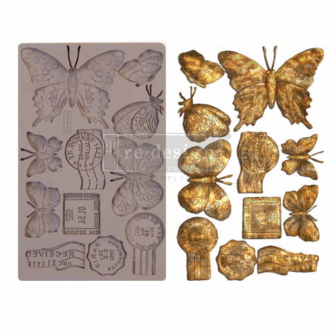 BUTTERFLY IN FLIGHT Redesign Mould - Rustic Farmhouse Charm