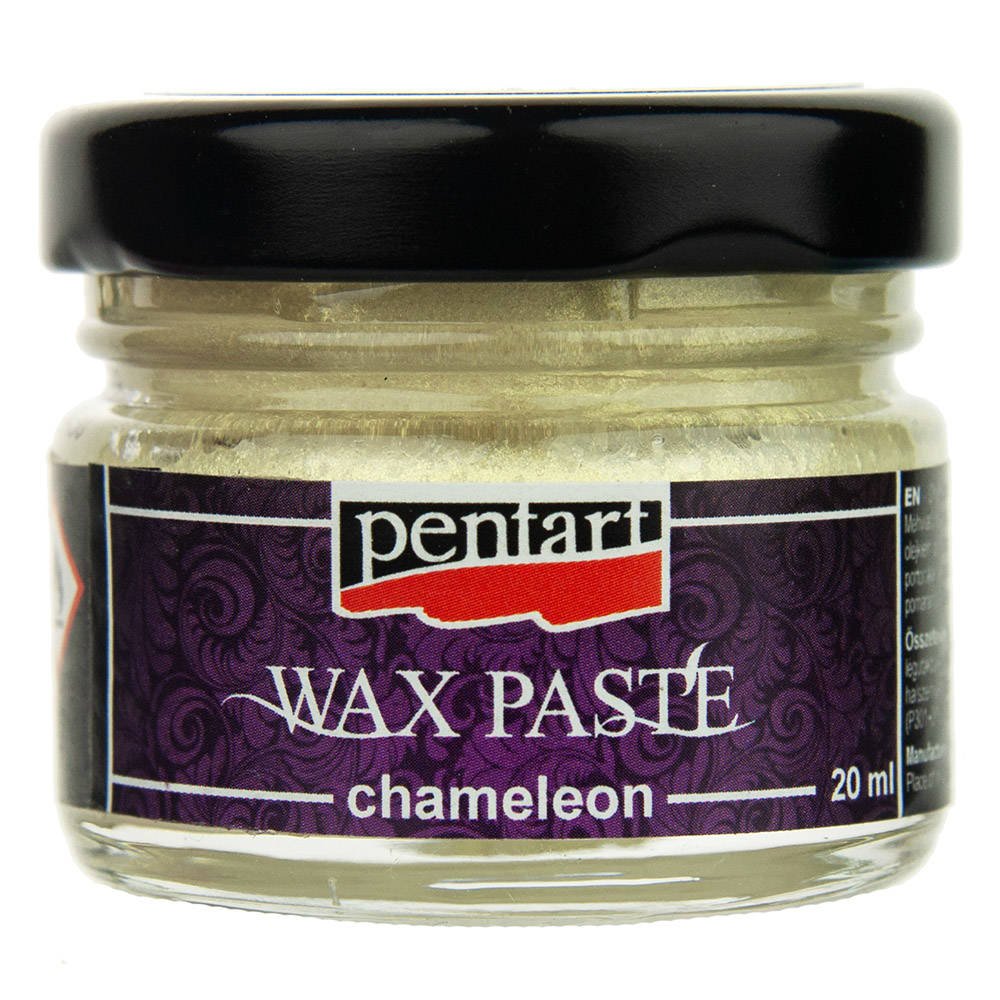 WHITE-GOLD Chameleon Wax Paste by Pentart 20ml - Rustic Farmhouse Charm