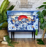 CECE SKULL CHINOISERIE Redesign Decoupage Tissue Paper 48.26cm x 76.2cm - Rustic Farmhouse Charm