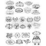 CLASSIC VINTAGE LABELS Redesign Transfer (79.25cm x 62.74cm) - Rustic Farmhouse Charm