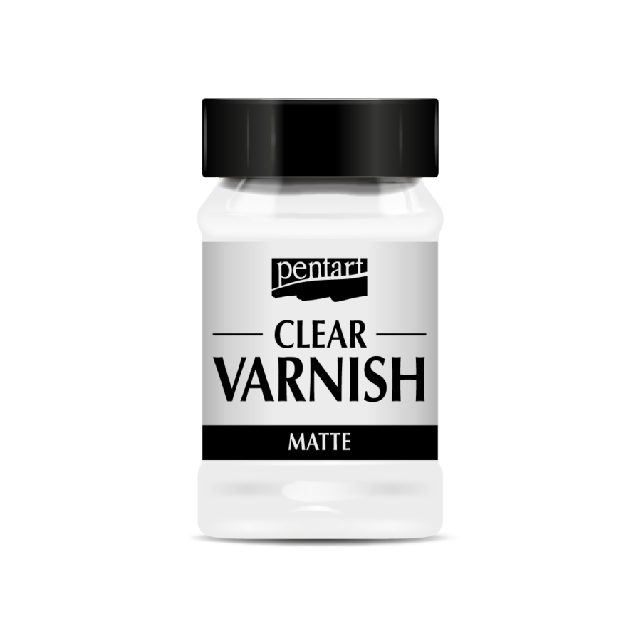 MATTE Clear Varnish (solvent-based) by Pentart 100ml - Rustic Farmhouse Charm
