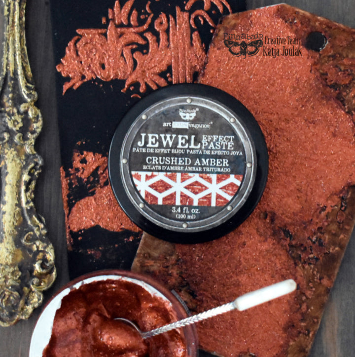 CRUSHED AMBER Jewel Texture Paste 100ml - Rustic Farmhouse Charm
