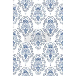 NEW! Kacha's DANA DAMASK Redesign Transfer (60.96cm x 88.9cm) - Rustic Farmhouse Charm