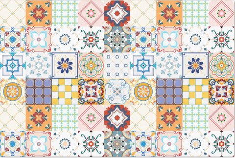 Decoupage Tissue Paper - Decorative Moroccan Tiles (50.8cm x 76.2cm) - Rustic Farmhouse Charm