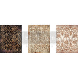NEW! DELICATE LACE Redesign Transfer (3 sheets, each 21.59cm x 27.94cm) - Rustic Farmhouse Charm