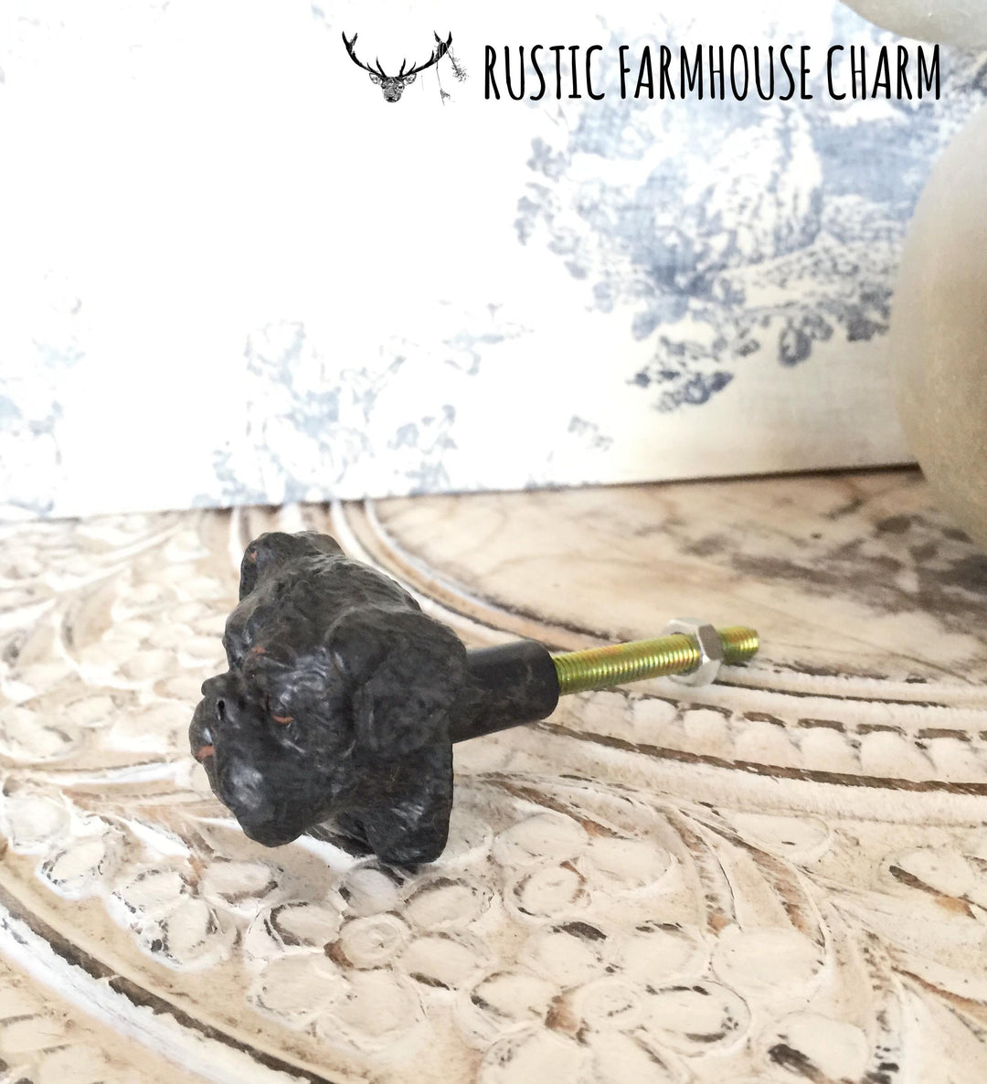 KNOB - Dog Face - Rustic Farmhouse Charm