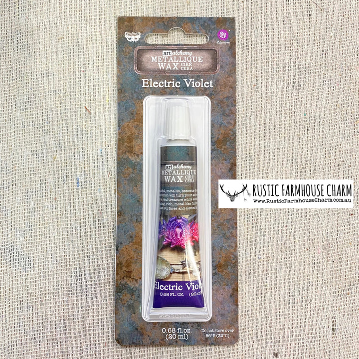 ELECTRIC VIOLET Finnabair Metallique Wax (Art Alchemy) - Rustic Farmhouse Charm