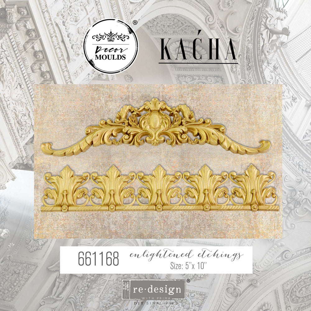 NEW! Kacha's ENLIGHTENED ETCHINGS Mould by Redesign - Rustic Farmhouse Charm