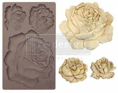 Redesign Mould - ETRUSCAN ROSE - Rustic Farmhouse Charm