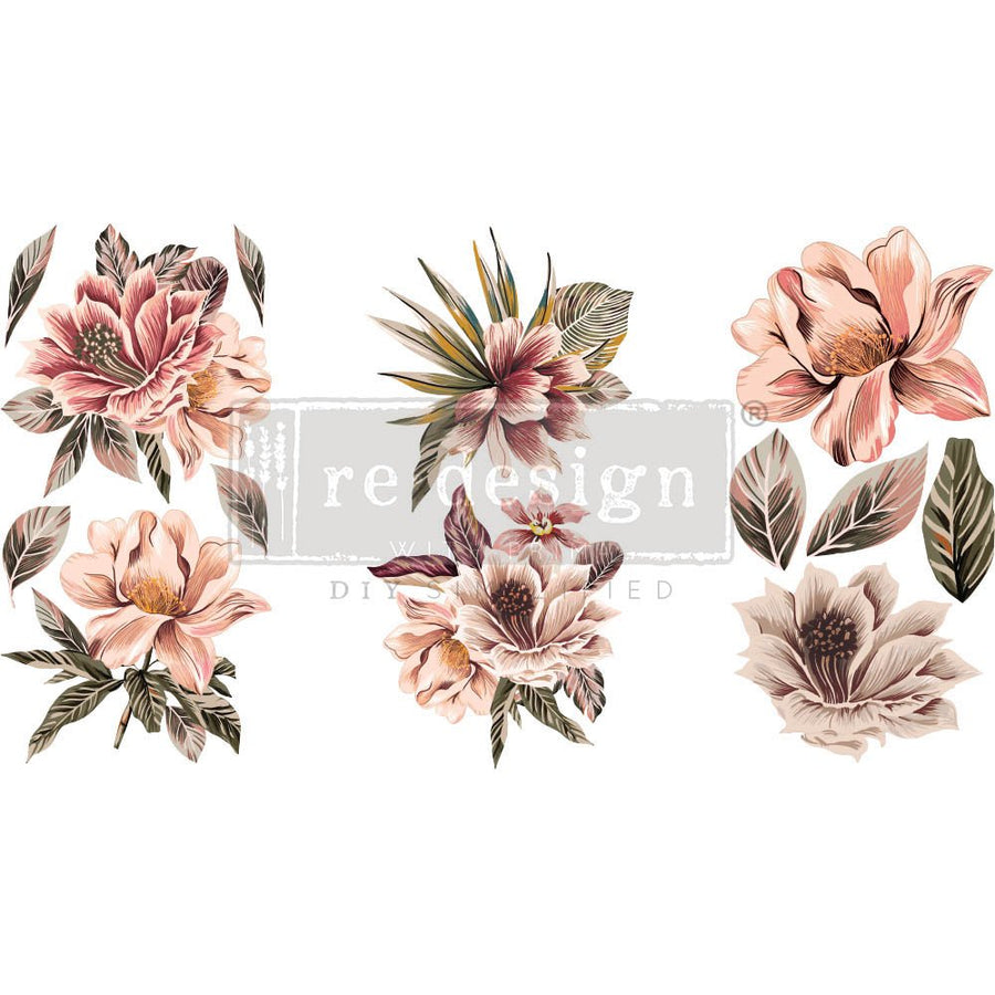 NEW! EXOTICA Redesign Transfer (3 sheets, each 15.24cm x 30.48cm) - Rustic Farmhouse Charm