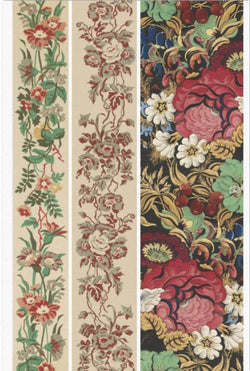Decoupage Tissue Paper - Floral Borders (50.8cm x 76.2cm) - Rustic Farmhouse Charm