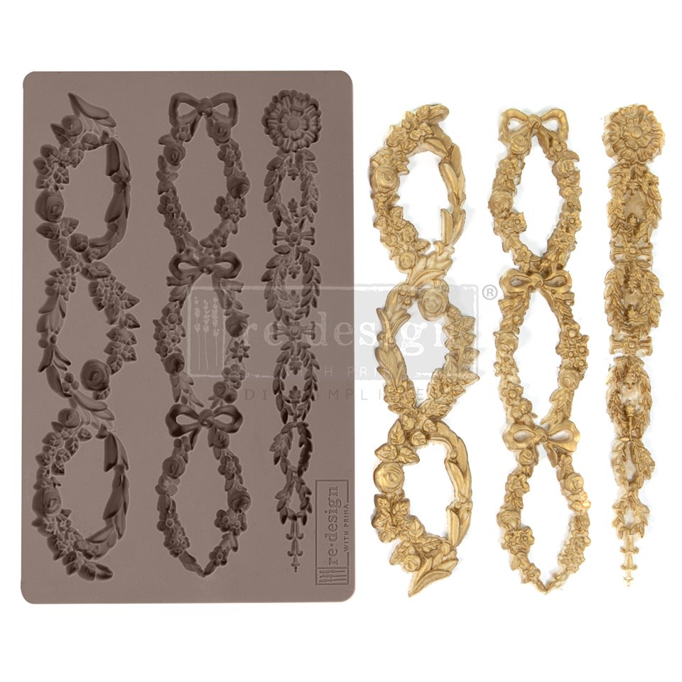 FLORAL CHAIN Redesign Mould - Rustic Farmhouse Charm