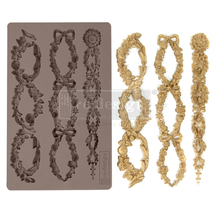 FLORAL CHAIN Redesign Mould - Rustic Farmhouse Charm