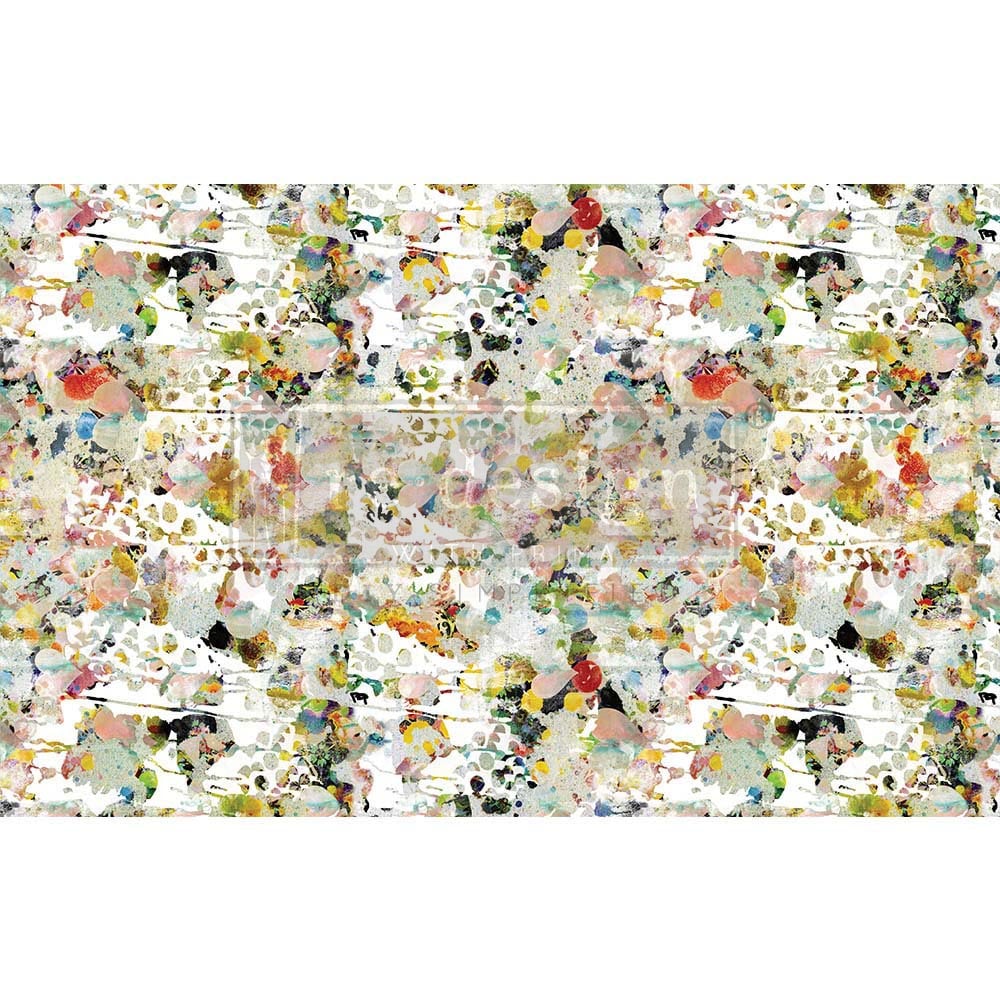 NEW! FLOWER BED Redesign Decoupage Tissue Paper 48.26cm x 76.2cm - Rustic Farmhouse Charm