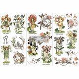 FLOWER CHILDREN Redesign Transfer (3 sheets, each 15.24cm x 30.48cm) - Rustic Farmhouse Charm