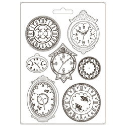 GARDEN OF PROMISES CLOCKS Soft Maxi Mould by Stamperia (A4) - Rustic Farmhouse Charm