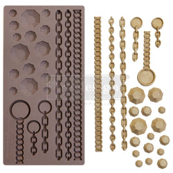 NEW! CECE GEMS & CHAINS Redesign Mould - Rustic Farmhouse Charm