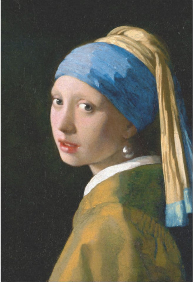 Decoupage Tissue Paper - Girl with a Pearl Earring Painting by Johannes Vermeer 1665 (50.8cm x 76.2cm) - Rustic Farmhouse Charm