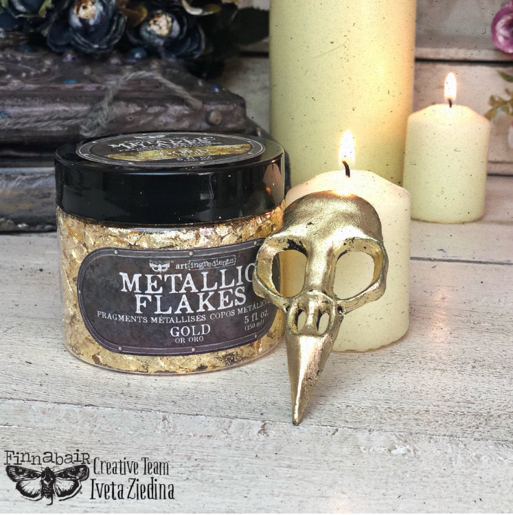 GOLD Metallic Flakes (Art Ingredients) 30g - Rustic Farmhouse Charm