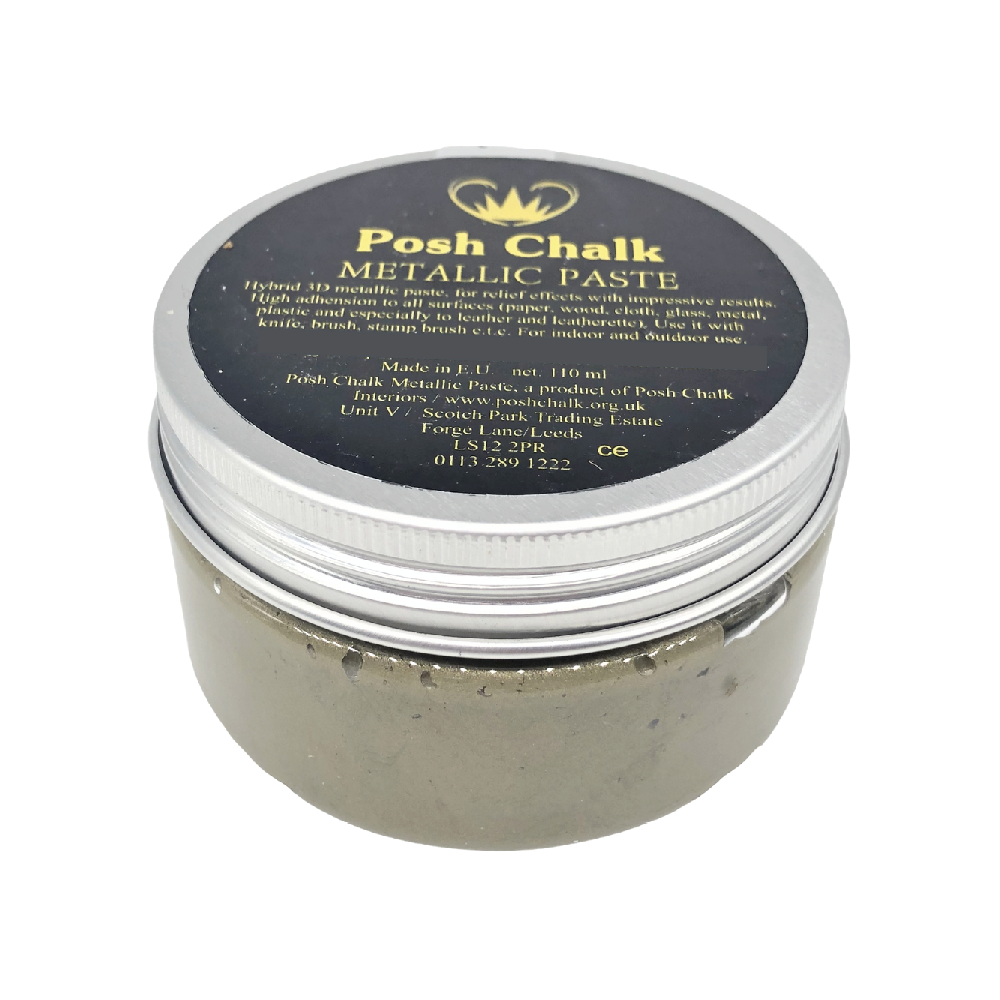 GREEN BRONZE Smooth Metallic Paste by Posh Chalk (110ml) - Rustic Farmhouse Charm