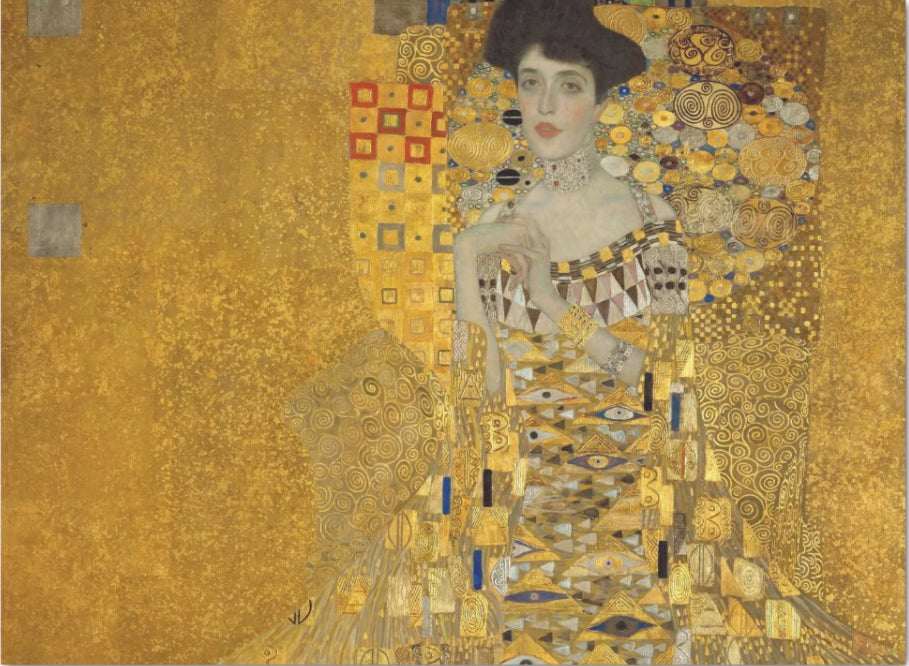 Decoupage Tissue Paper - Gold Portrait of Adele by Gustav Klimt (43.18cm x 58.42cm) - Rustic Farmhouse Charm