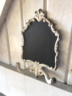 HOOK - Chalkboard Double Hook - Rustic Farmhouse Charm