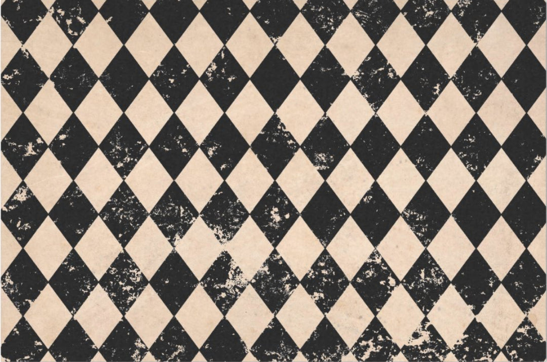 Decoupage Tissue Paper - Aged Harlequin, Large (50.8cm x 76.2cm) - Rustic Farmhouse Charm