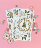 NEW! HOLIDAY SPIRIT Redesign Transfer (3 sheets, each 15.24cm x 30.48cm) - Rustic Farmhouse Charm