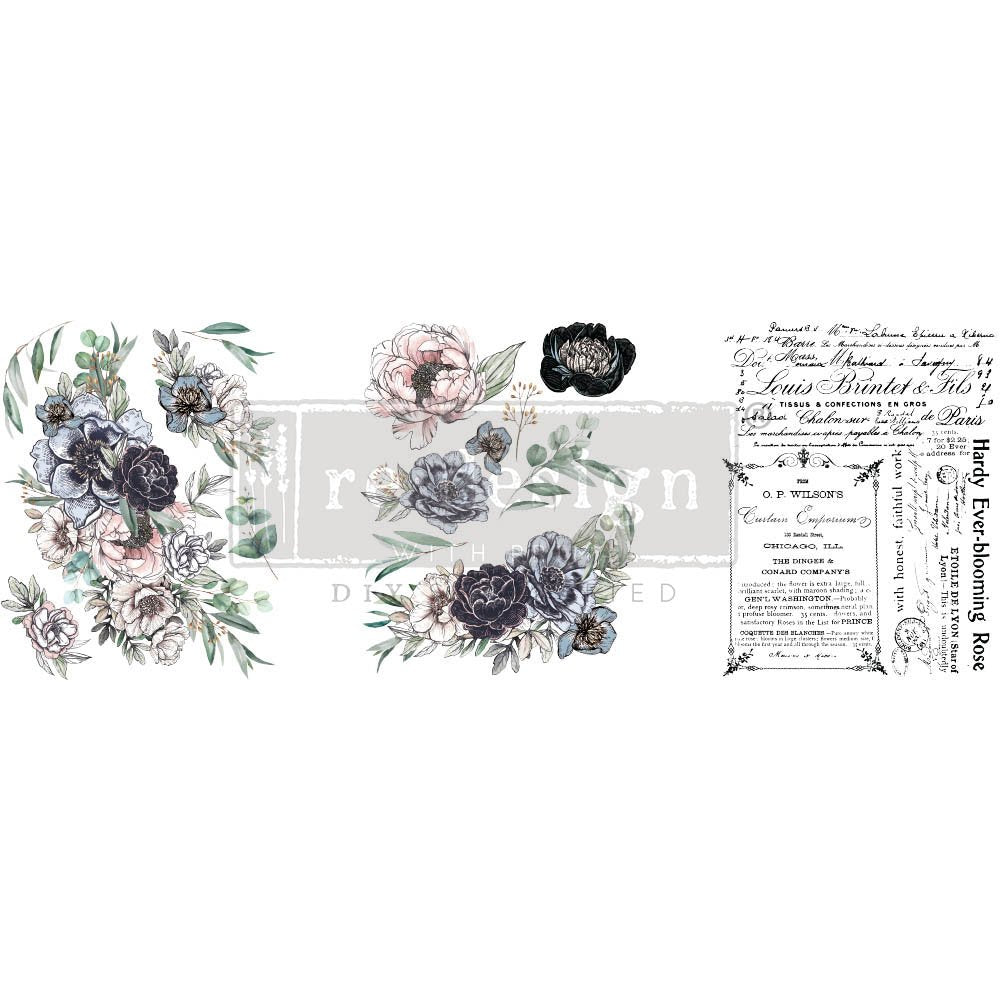NEW! IN THE MEADOWS Redesign Transfer (3 sheets, each 21.59cm x 27.94cm) - Rustic Farmhouse Charm