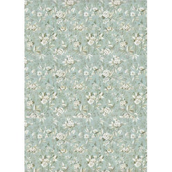 JASMINE LIGHT BLUE Rice Paper by Stamperia (A4) - Rustic Farmhouse Charm
