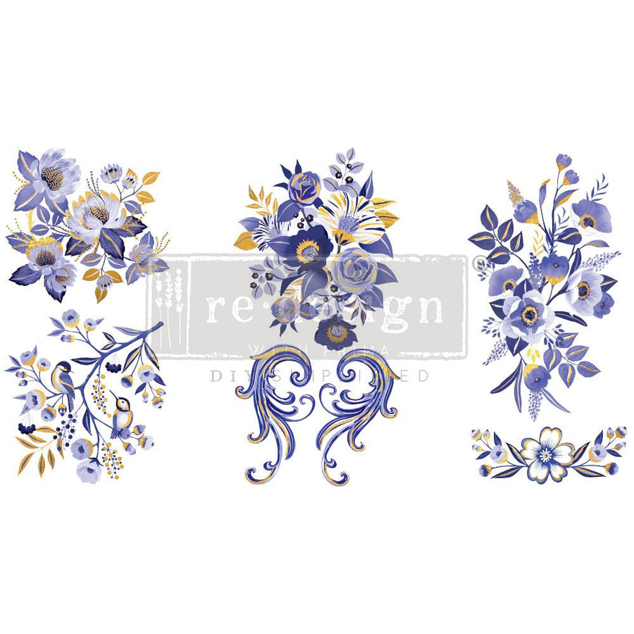 NEW! JULIET Redesign Transfer (3 sheets, each 15.24cm x 30.48cm) - Rustic Farmhouse Charm