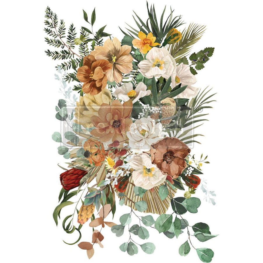 NEW! KACHA ELEGANT NEUTRALS Redesign Transfer (60.96cm x 88.9cm) - Rustic Farmhouse Charm