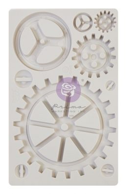 LARGE GEARS Mould by Finnabair - Rustic Farmhouse Charm