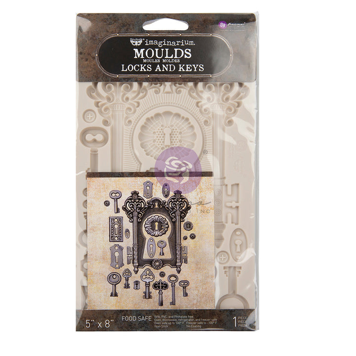 LOCKS & KEYS Mould by Finnabair - Rustic Farmhouse Charm