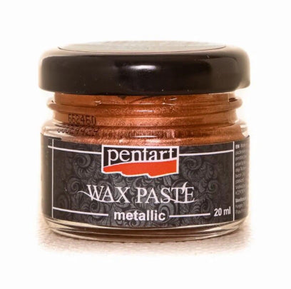 COPPER Metallic Wax Paste by Pentart 20ml - Rustic Farmhouse Charm