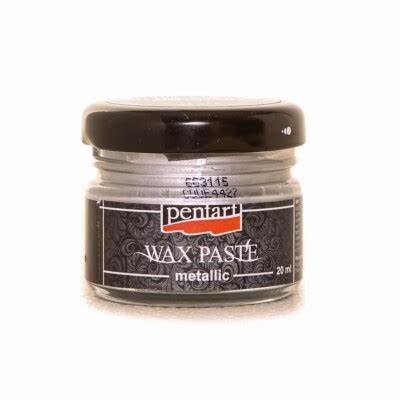 SILVER Metallic Wax Paste by Pentart 20ml - Rustic Farmhouse Charm