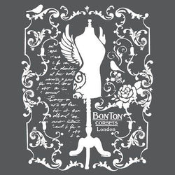 MANNEQUIN Stencil by Stamperia (25cm x 20cm) - Rustic Farmhouse Charm