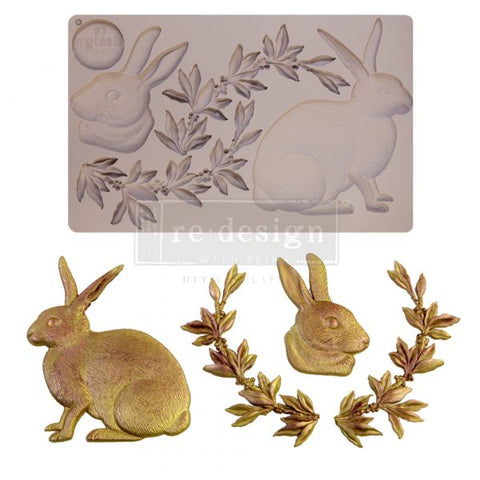 MEADOW HARE Redesign Mould - Rustic Farmhouse Charm