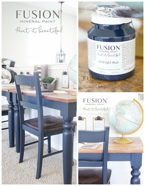 MIDNIGHT BLUE Fusion™ Mineral Paint - Rustic Farmhouse Charm