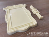 NUTCRACKER IN FRAME Resin Applique - Rustic Farmhouse Charm