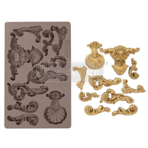 Redesign Mould - OCEANICA FLOURISH - Rustic Farmhouse Charm