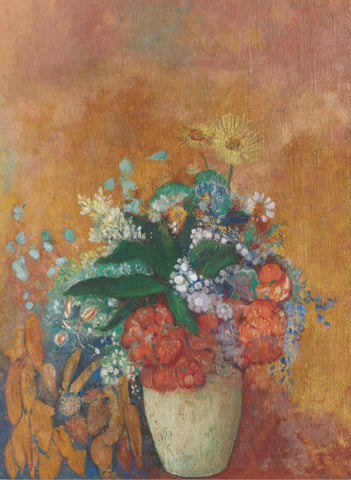 Decoupage Tissue Paper - Vase of Flowers Painting (43.18cm x 58.42cm) - Rustic Farmhouse Charm