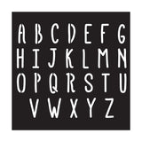 TRAVEL ABC ALPHABET Stencil by Plaid FolkArt (15.24cm x15.24cm) - Rustic Farmhouse Charm
